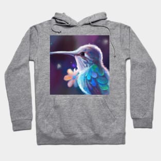 Cute Hummingbird Drawing Hoodie